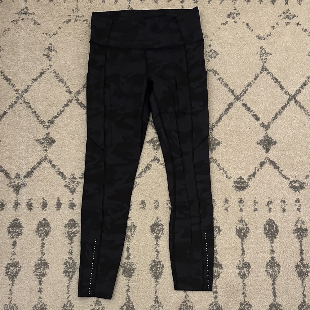 lululemon athletica Black Camo Leggings